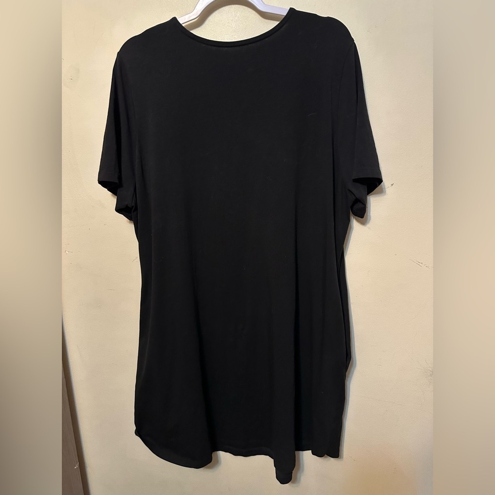 Universal Standard Halie Dress Short Sleeve Pockets Black Medium Capsule Travel